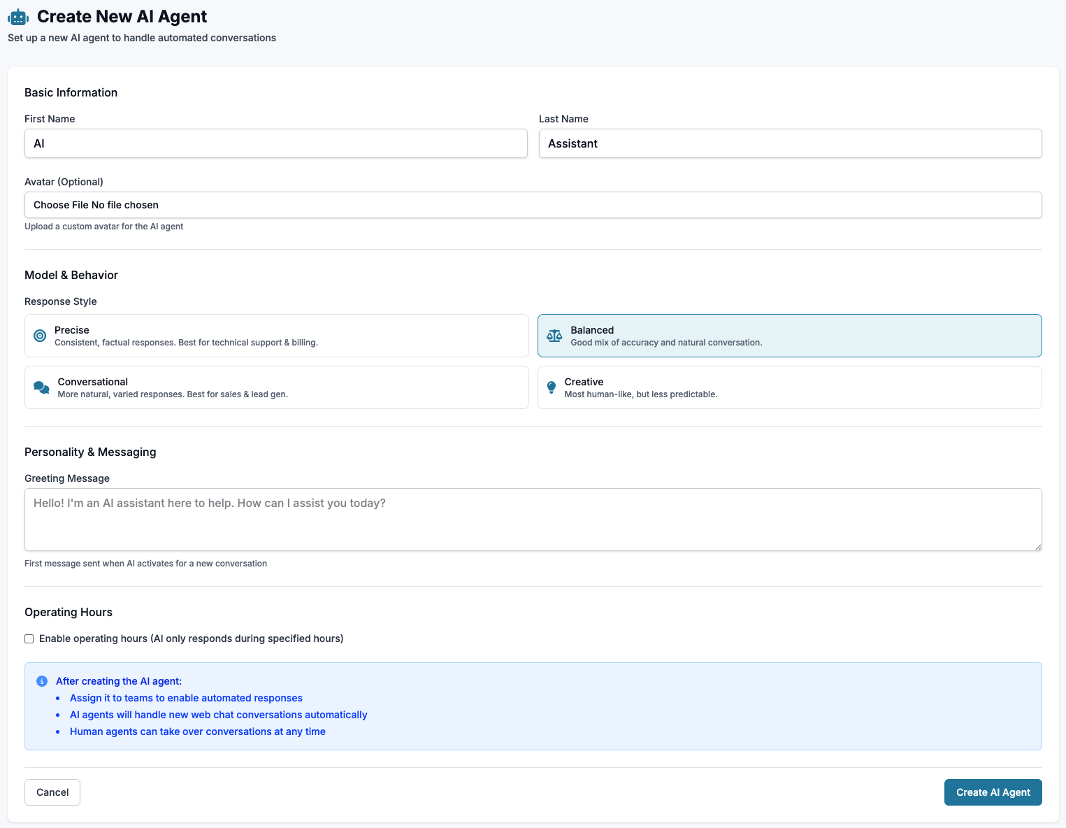 Adding an AI Agent