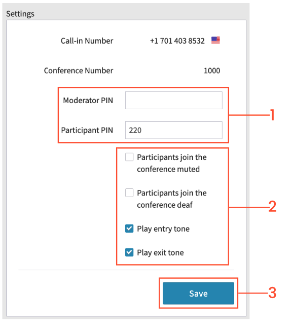 Managing a Conference through the User Portal