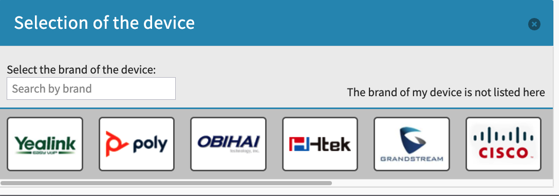 Add your VoIP Device