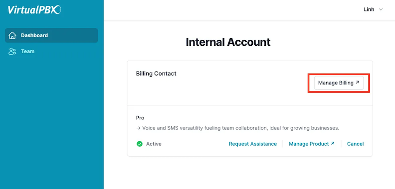 Manage Billing Information