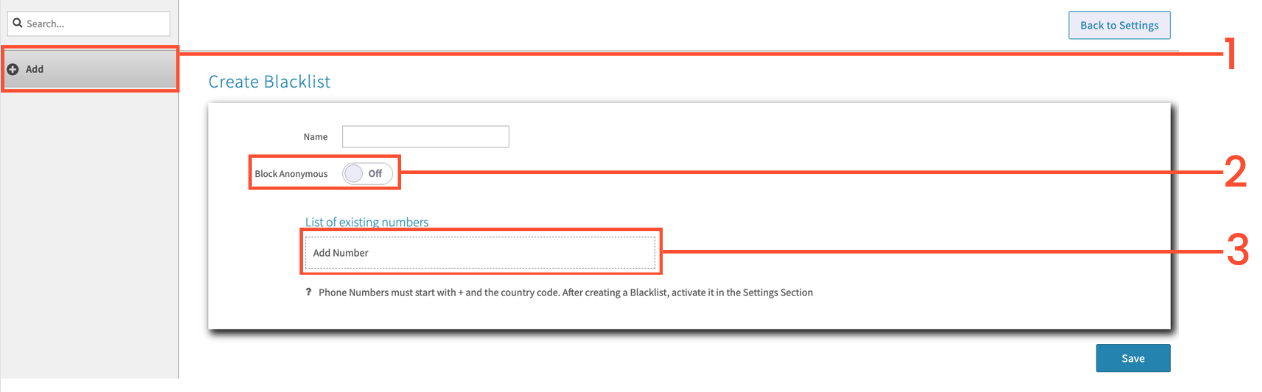 Adding a New Blacklist