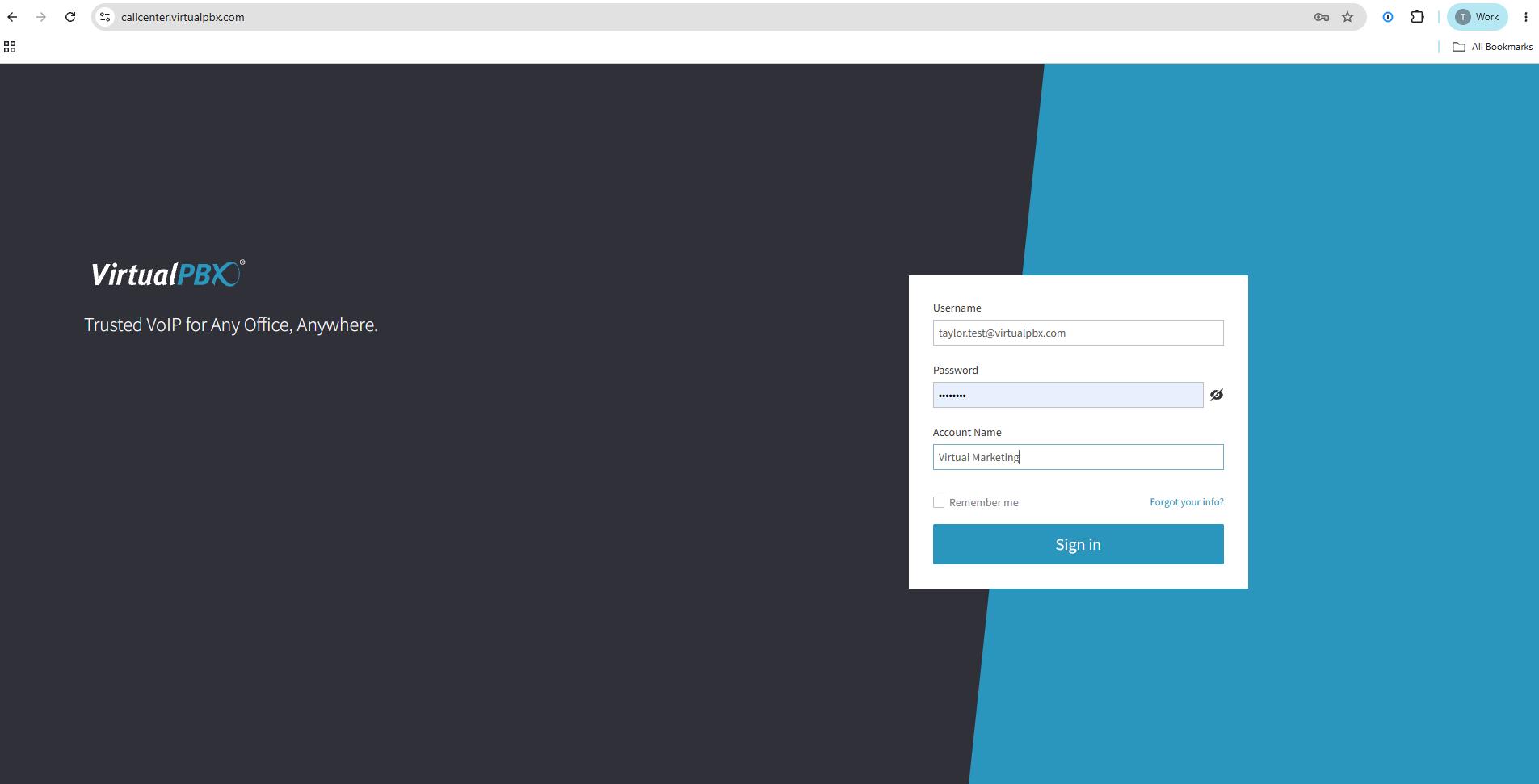 Logging In and Accessing the Call Center