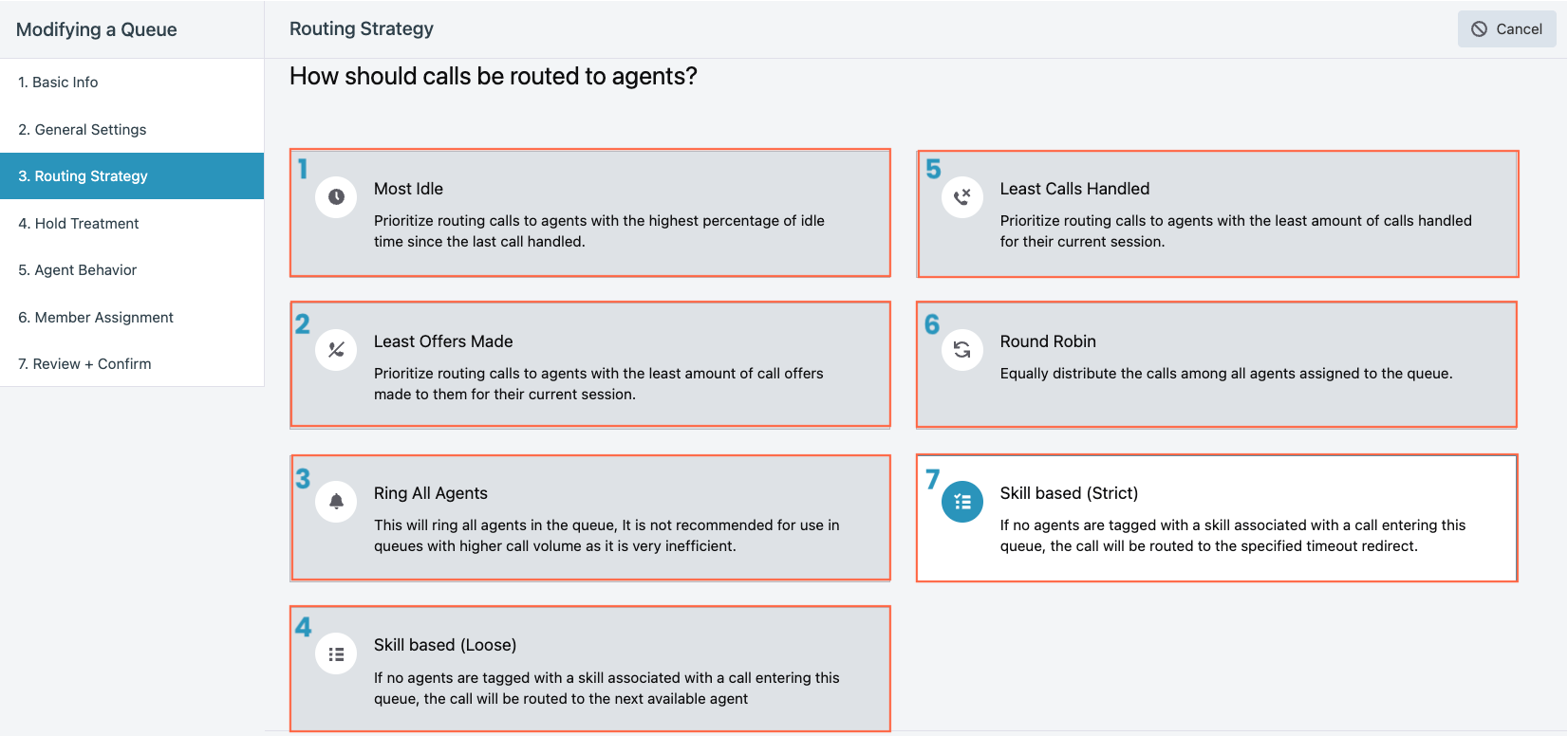 Routing Strategy Options