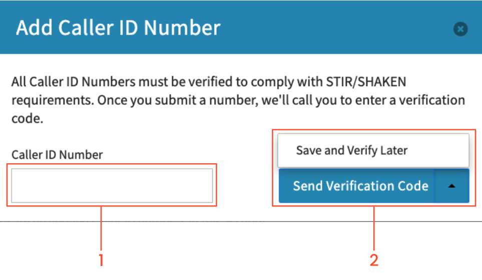 Verified CallerID Numbers