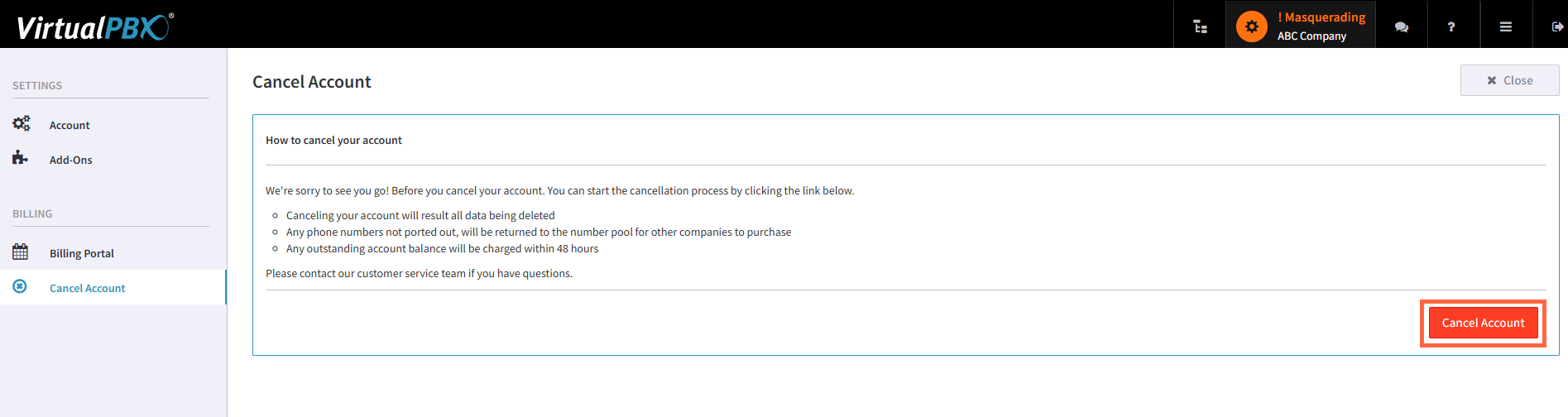 How to Cancel Your VirtualPBX Account