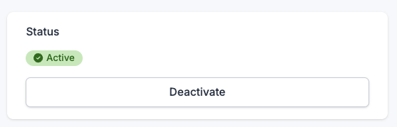 Deactivate Web Chat
