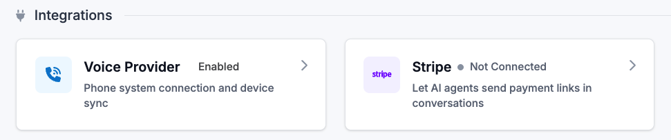 Integrations