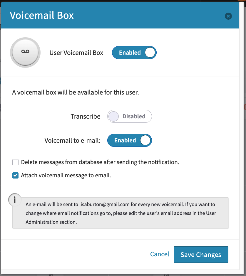 2. Voicemail Box