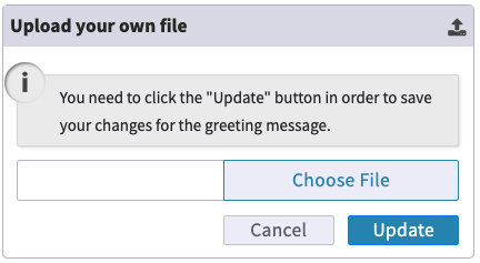 2. Upload your own file