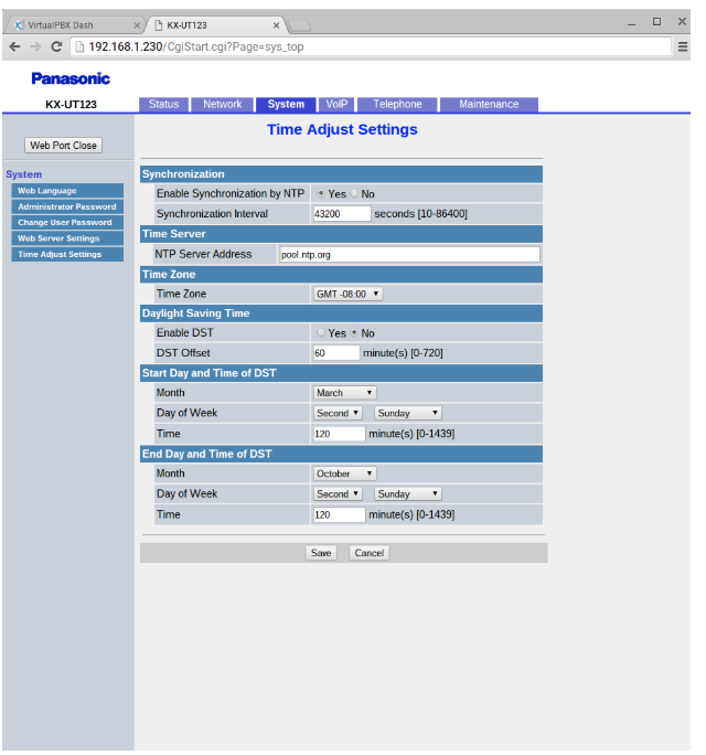 Provisioning Your Panasonic KX-UT113/123