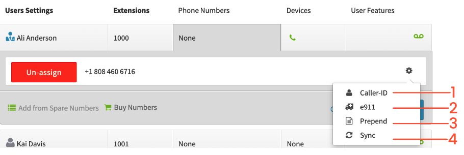 Reviewing Number Settings