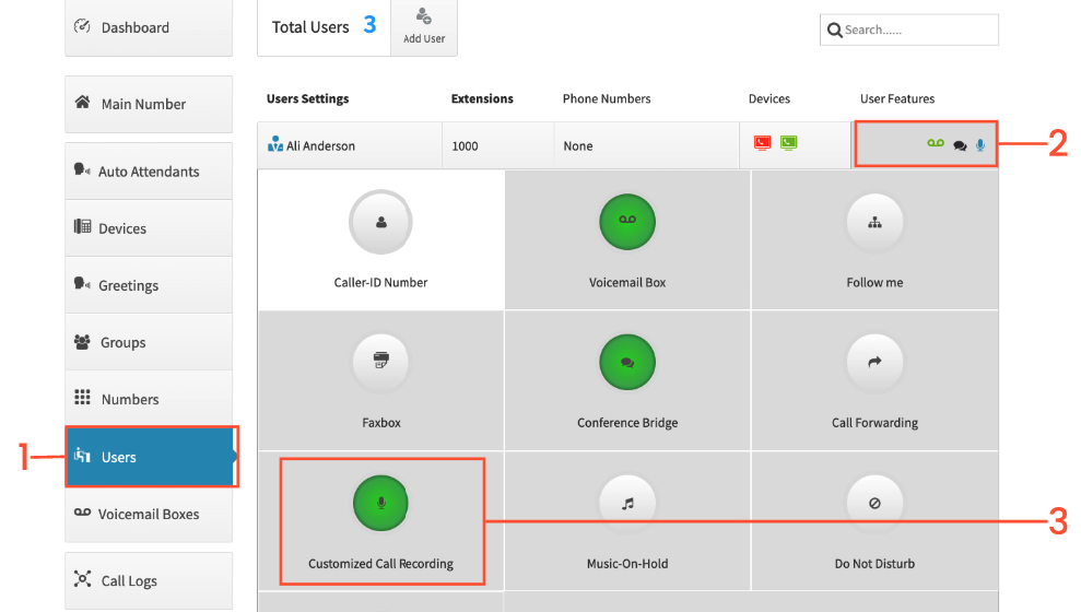 Configuring Call Recording Settings