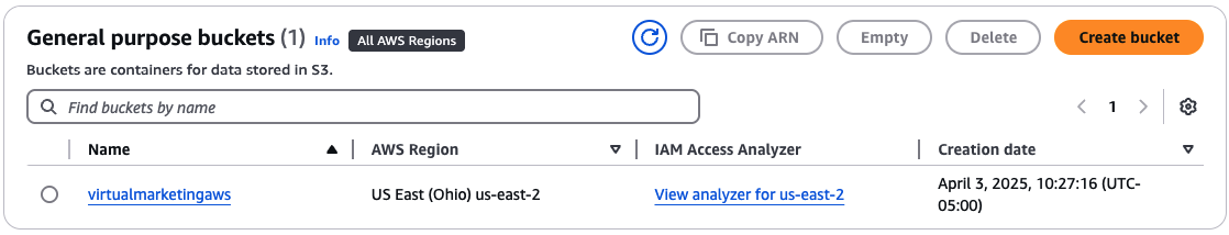 Creating Your Bucket and Users
