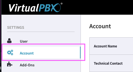 Update VirtualPBX technical contacts