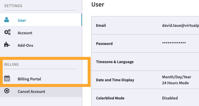 Update a VirtualPBX payment method