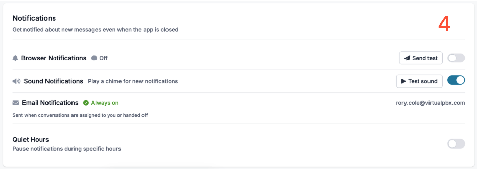 Profile Settings