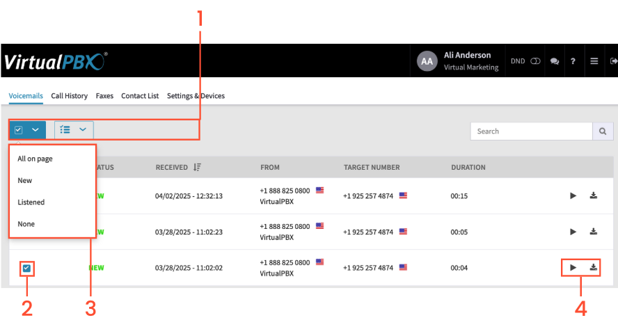 From User Portal