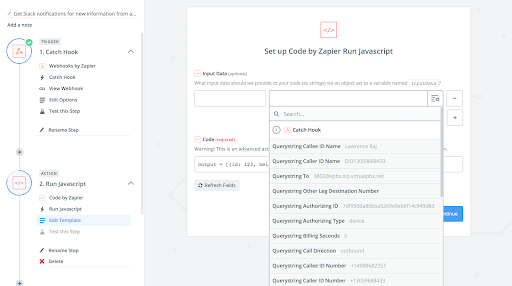 Configuring Zapier with a Webhook